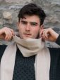 469 - 100% Cashmere Scarf Beige 6