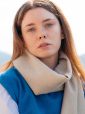 469 - 100% Cashmere Scarf Beige 9
