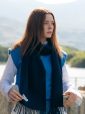 470 - 100% Cashmere Scarf Navy 10