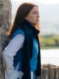 470 - 100% Cashmere Scarf Navy 13