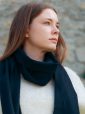 470 - 100% Cashmere Scarf Navy 15