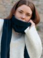 470 - 100% Cashmere Scarf Navy 16