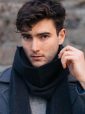 471 - 100% Cashmere Scarf Charcoal 12