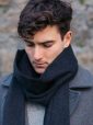 471 - 100% Cashmere Scarf Charcoal 14