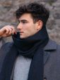 471 - 100% Cashmere Scarf Charcoal 15