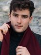 473 - 100% Cashmere Scarf Maroon 11