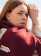 473 - 100% Cashmere Scarf Maroon 14