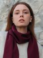 473 - 100% Cashmere Scarf Maroon 16