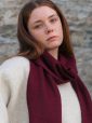 473 - 100% Cashmere Scarf Maroon 21