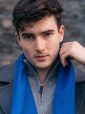 475 - 100% Cashmere Scarf Royal Blue 11
