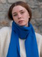 475 - 100% Cashmere Scarf Royal Blue 12
