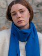 475 - 100% Cashmere Scarf Royal Blue 14
