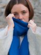 475 - 100% Cashmere Scarf Royal Blue 17