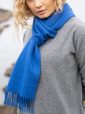 475 - 100% Cashmere Scarf Royal Blue 3