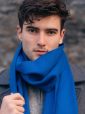 475 - 100% Cashmere Scarf Royal Blue 7