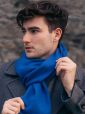 475 - 100% Cashmere Scarf Royal Blue 9