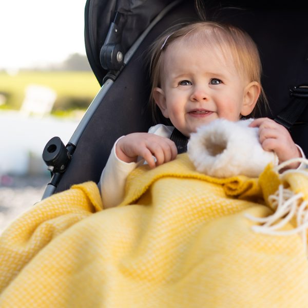 BB18 - Merino Cashmere Baby Blanket Baby Yellow 6 BB18 - Merino Cashmere Baby Blanket Baby Yellow 6