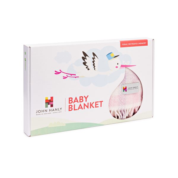 BB20 - Merino Cashmere Baby Blanket Baby Pink Lilac Block Check 3 BB20 - Merino Cashmere Baby Blanket Baby Pink Lilac Block Check 3