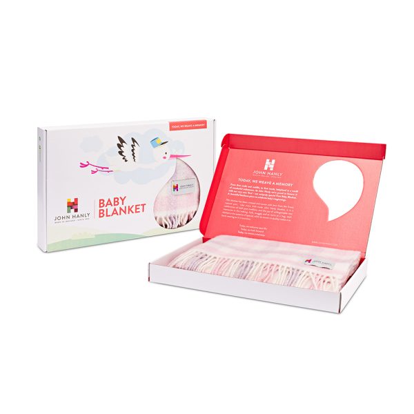 BB20 - Merino Cashmere Baby Blanket Baby Pink Lilac Block Check 4 BB20 - Merino Cashmere Baby Blanket Baby Pink Lilac Block Check 4