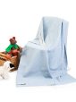 BB23 - Lambswool Baby Blanket Blue Basket Weave 1