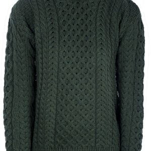 A823 193 - Aran Sweater Green