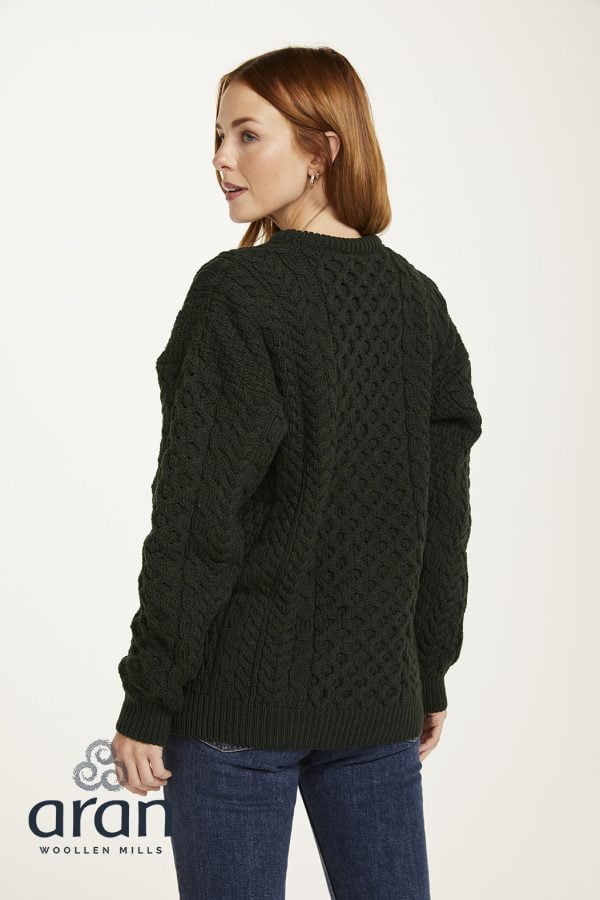 A823 193 05 2023 A823 193 - Aran Sweater Green