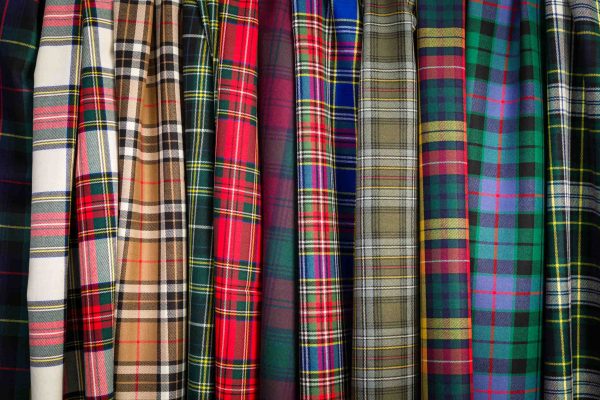 Fabric Range of Tartans Fabric Range of Tartans hanging