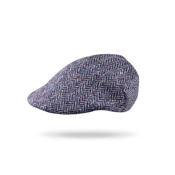 Sports Cap Navy Donegal Herringbone H27 1 - John Hanly & Co Sports Cap Navy Donegal Herringbone H27 1 - John Hanly & Co