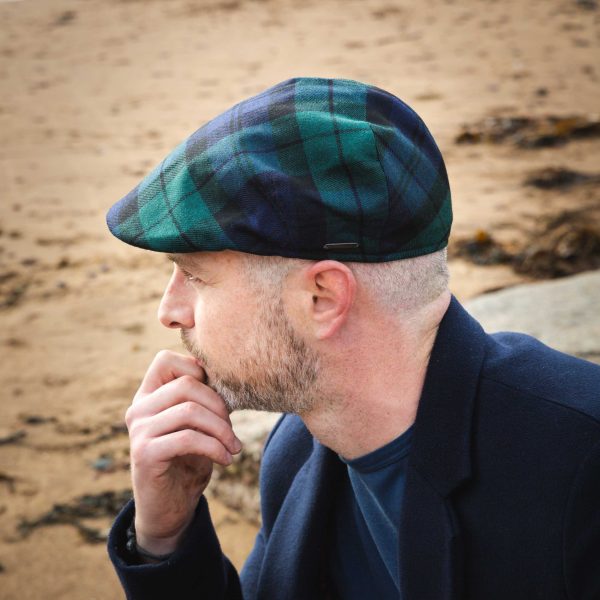 Tweed Sports Cap Blackwatch 1 - John Hanly & Co Tweed Sports Cap Blackwatch