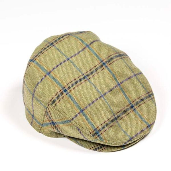Irish Tweed Cap Green Check - TC H88