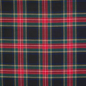 Fabric Black Stewart Tartan