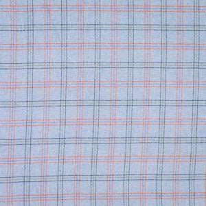 Fabric Blue Check Lambswool