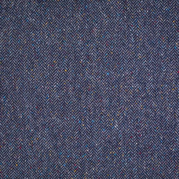 Fabric Blue Donegal Herringbone 173_2980_310_H27 - John Hanly & Co Fabric Blue Donegal Herringbone