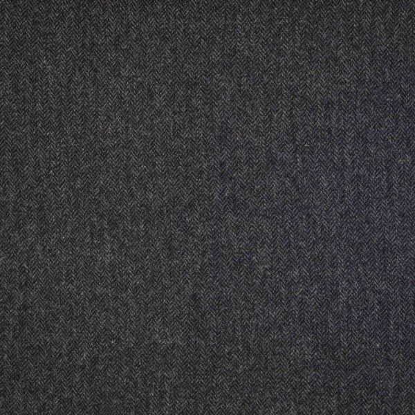 Fabric Charcoal Black Herringbone D41_657_8977_D01 - John Hanly & Co Fabric Charcoal Black Herringbone
