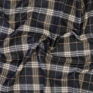 Fabric Charcoal Glencheck Lambswool