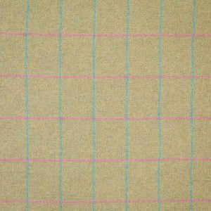 Fabric Green Windowpane Lambswool