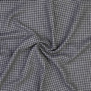 Fabric Grey Charcoal Houndstooth Lambswool