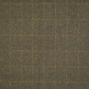 Fabric Loden Rust Herringbone
