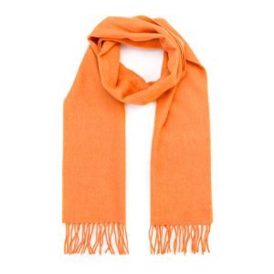 Merino Luxury Wool Scarf Tangerine