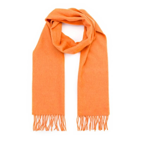 Merino Luxury Wool Scarf Tangerine