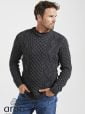 B181_EireanAranSupersoftSweater_Ladies-SupersoftMerino_Grey