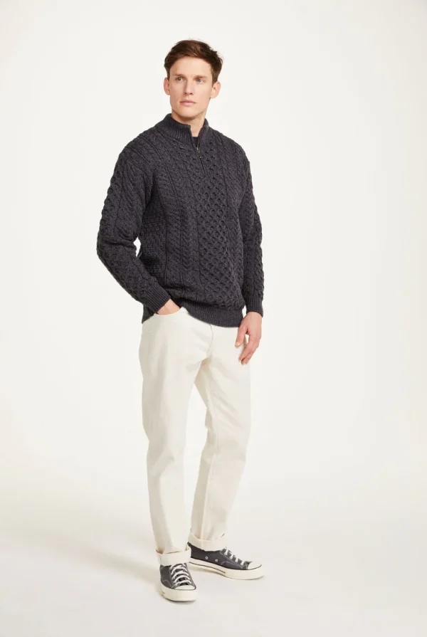 B722_BallycroyAranHalfZipSweater_Mens_Merino_Grey_04_768x B722_BallycroyAranHalfZipSweater_Mens_Merino_Grey_04_768x
