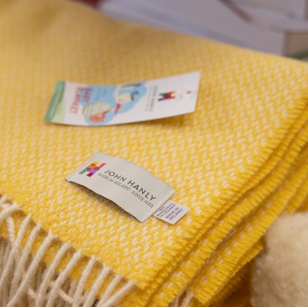 BB18 - Merino Cashmere Baby Blanket Baby Yellow 3 BB18 - Merino Cashmere Baby Blanket Baby Yellow 3