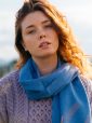 103 - Merino Wool Scarf Lapis 6