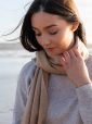 113 - Merino Wool Scarf Camel 2