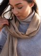 113 - Merino Wool Scarf Camel 3