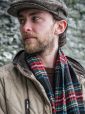 578 - Irish Wool Scarf Medium Black Stewart 4