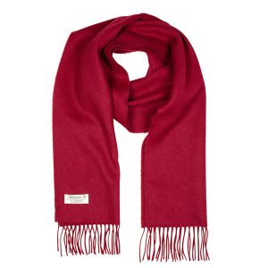 Irish Wool Scarf Medium Cerise Pink