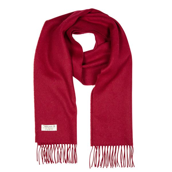 588-Irish-Wool-Scarf-Medium-Cerise-Pink