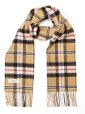 202 - Irish Wool Scarf Short Camel of Merrick Tartan